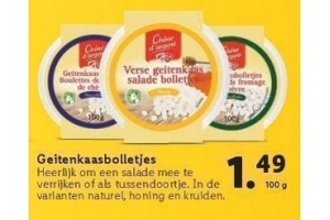 geitenkaasbolletjes