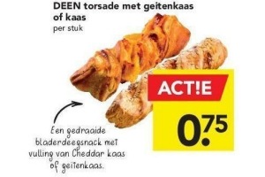 deen torsade met geitenkaas of kaas