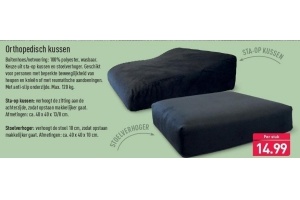 Orthopedisch kussen Beste.nl zitverhoger folder aanbieding bij Aldi details