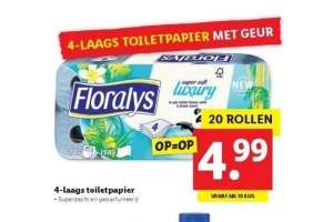 4 laags toiletpapier