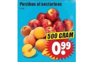 perziken en of nectarines