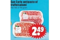 san carlo antipasto of truffelsalami