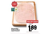 gesneden kalkoenfilet