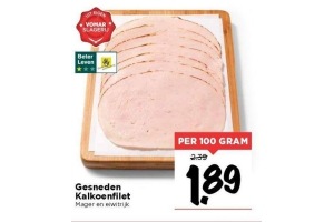 gesneden kalkoenfilet
