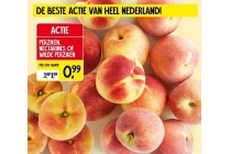 perziken nectarines of wilde perzikken