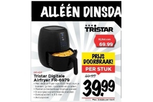 tristar digitale airfryer fr 6979