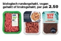 biologisch rundergehakt vegan gehakt of kruimgehakt