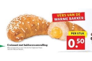 croissant met bakkersroomvulling