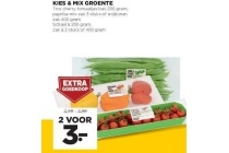 kies en mix groente