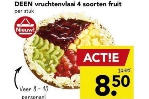 deen vruchtenvlaai 4 soorten fruit