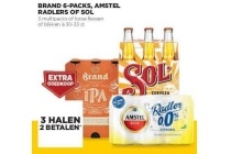 brand 6 packs amstel radlers of sol