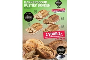 bakkersgoud rustiek broden