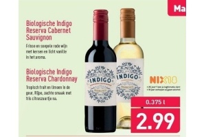 biologische indigo reserva chardonnay