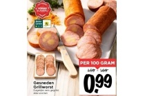 gesneden grillworst