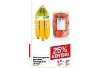 alle biologische groenten aardappelen en fruit