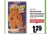 roomboter speculaaspop met amandel