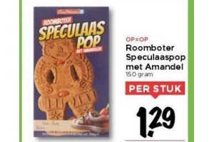 roomboter speculaaspop met amandel