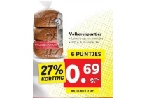 volkoren puntjes