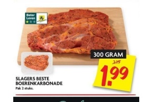 slagers beste boerenkarbonade 2 stuks