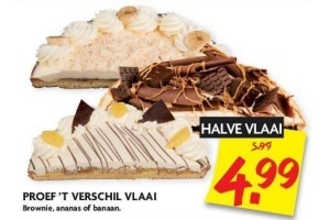 proef t verschil vlaai