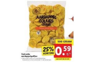 gekruide aardappelgolfjes