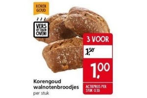 korengoud walnotenbroodjes