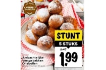 ambachtelijke versgebakken oliebollen