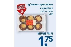 g woon speculaas cupcakes