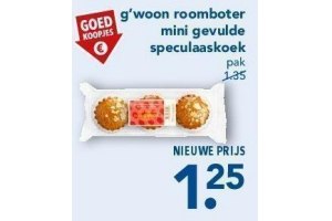 g woon roomboter mini gevulde speculaaskoek