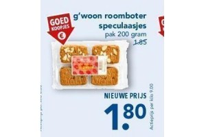 g woon roomboter speculaasjes