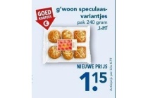 g woon speculaasvariantjes