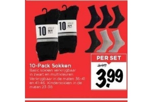 10 pack sokken