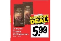 g woon crema koffiebonen