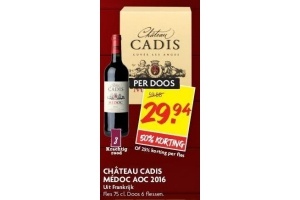 chateau cadis medoc aoc 2016