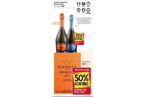 gancia prosecco brut of asti