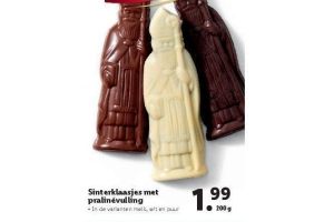 sinterklaasjes met praline vulling