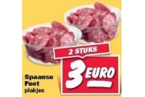 spaanse fuet plakjes