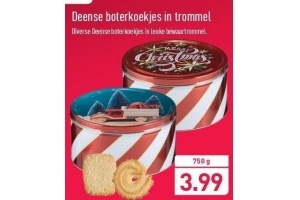 deense boterkoekjes in trommel