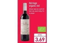 heritage organic red