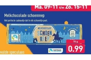 melkchocolade schoenreep