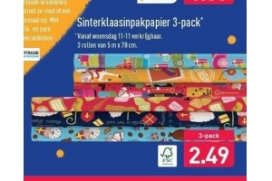 sinterklaasinpakpapier 3 pack