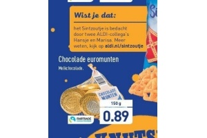 chocolade euromunten