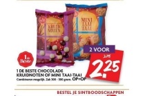 1 de beste chocolade kruidnoten of mini taai taai