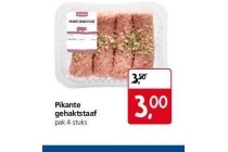 pikante gehaktstaaf