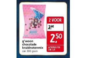 g woon chocolade kruidnotenmix