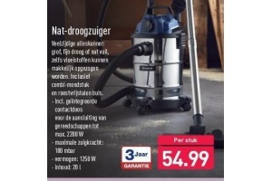 nat droogzuiger