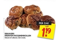 dekavers krenten rozijnenbollen