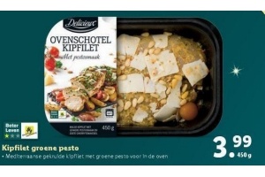 kipfilet groene pesto