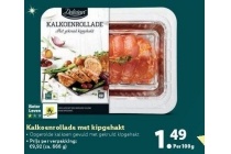 kalkoenrollade met kipgehakt