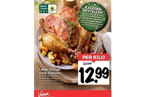 label rouge hele kalkoen